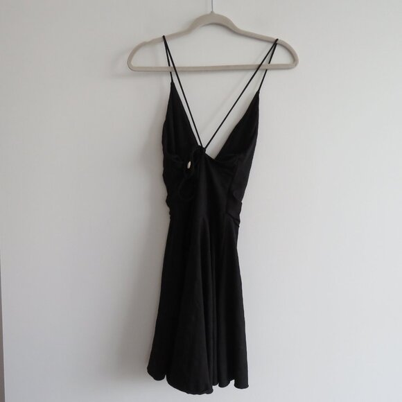 FREE PEOPLE X INDAH BODY Ice Dancer Slip Mini Dress in Black - Size 3 / Large - Picture 9 of 13